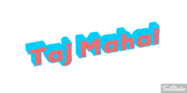Taj Mahal Текстовый эффект