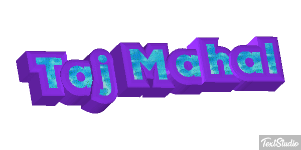 Taj Mahal Текстовый эффект