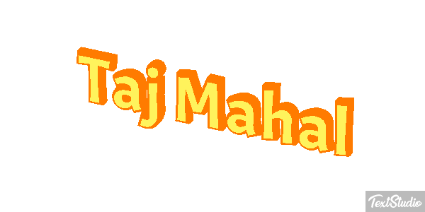 Taj Mahal Текстовый эффект