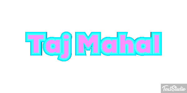 Taj Mahal Текстовый эффект