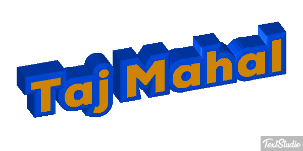 Taj Mahal Текстовый эффект