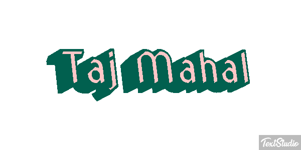 Taj Mahal Текстовый эффект