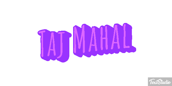 Taj Mahal Текстовый эффект