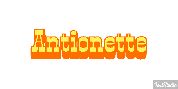 Antionette Text effect