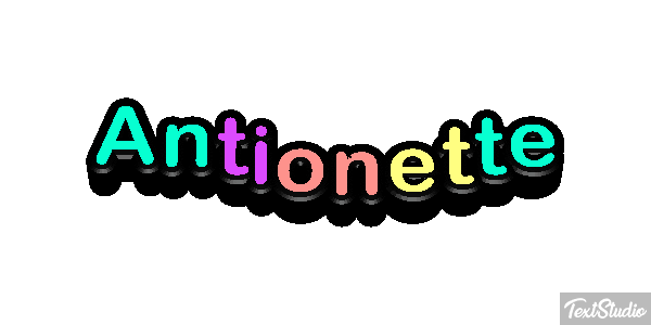 Antionette Text effect