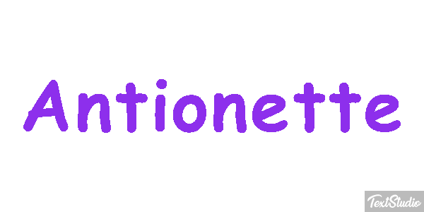 Antionette Text effect