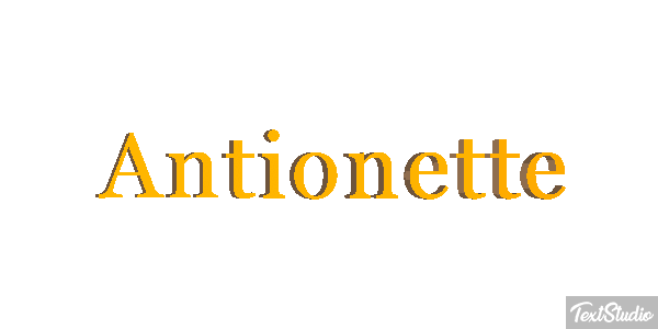 Antionette Text effect