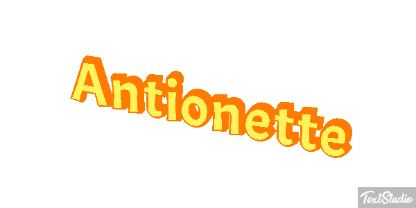 Antionette Text effect