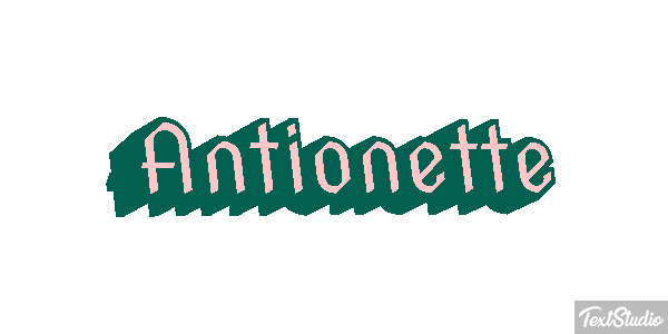 Antionette Text effect