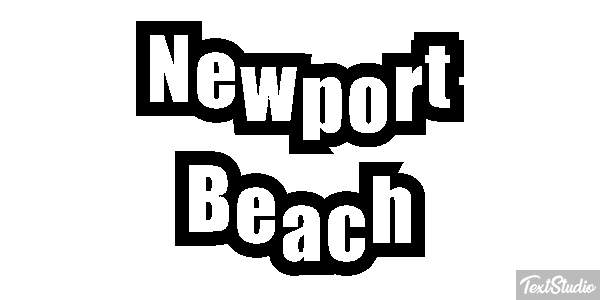 Newport Beach Effetto testo