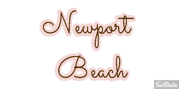 Newport Beach Effetto testo