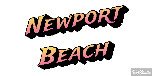 Newport Beach Effetto testo