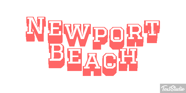 Newport Beach Effetto testo