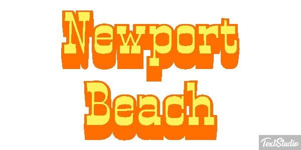 Newport Beach Effetto testo
