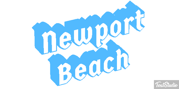 Newport Beach Effetto testo