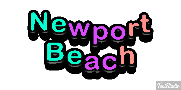 Newport Beach Effetto testo