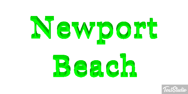 Newport Beach Effetto testo