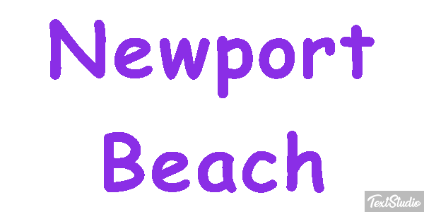Newport Beach Effetto testo