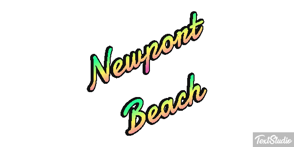 Newport Beach Effetto testo
