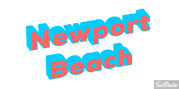 Newport Beach Effetto testo