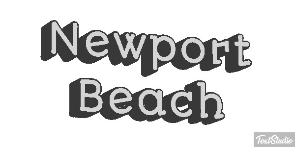 Newport Beach Effetto testo