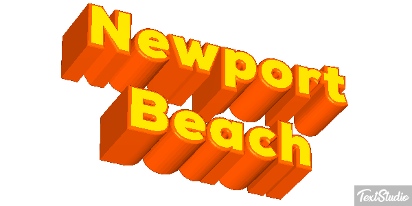 Newport Beach Effetto testo