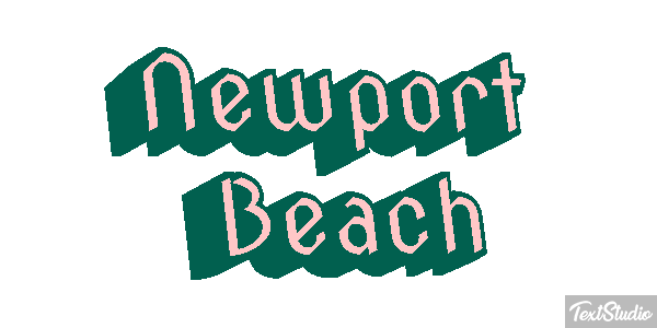 Newport Beach Effetto testo