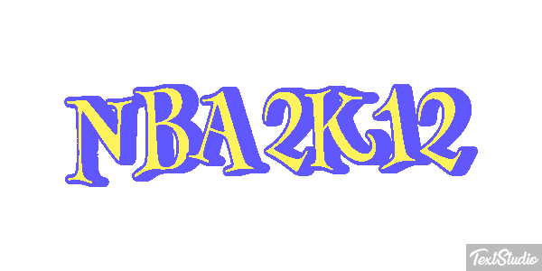 NBA 2K12 Text effect