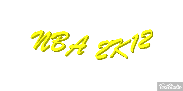 NBA 2K12 Text effect