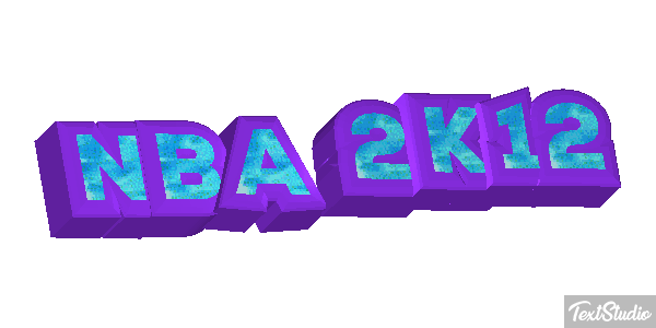 NBA 2K12 Text effect