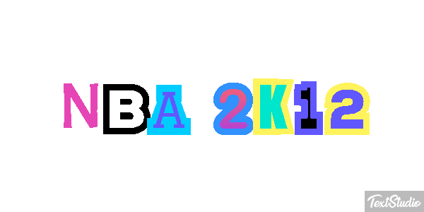 NBA 2K12 Text effect
