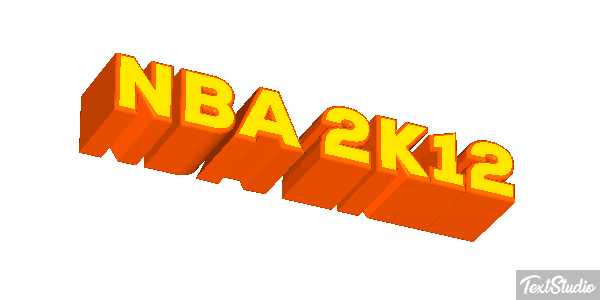 NBA 2K12 Text effect