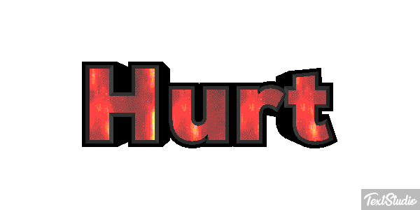 Hurt Efeito do texto
