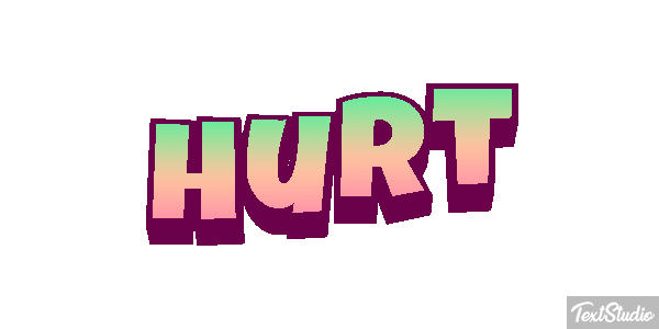 Hurt Efeito do texto