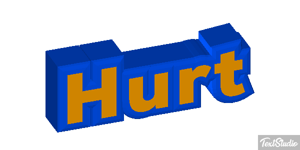 Hurt Efeito do texto