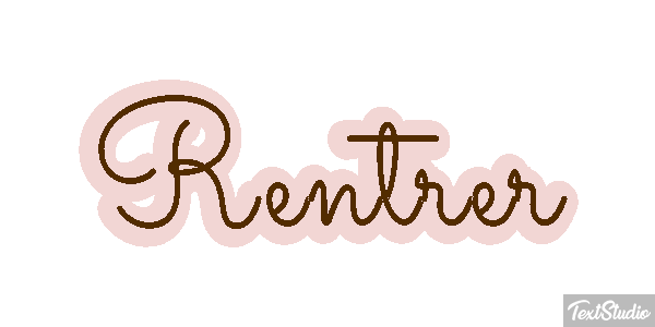 Rentrer Effet de texte