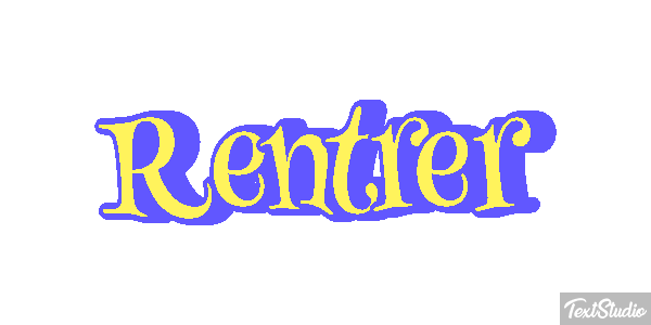 Rentrer Effet de texte