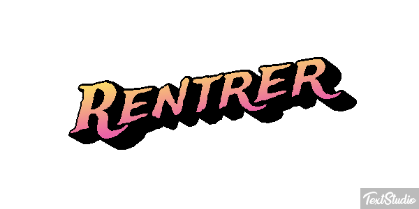 Rentrer Effet de texte