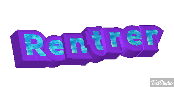 Rentrer Effet de texte