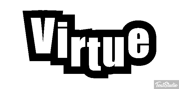 Virtue Tekst effect