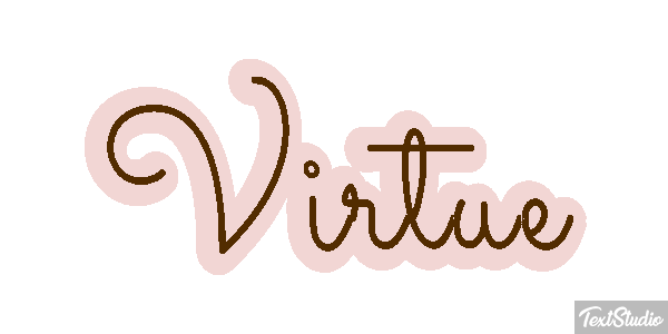 Virtue Tekst effect