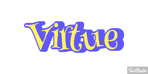 Virtue Tekst effect
