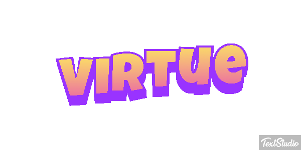 Virtue Tekst effect