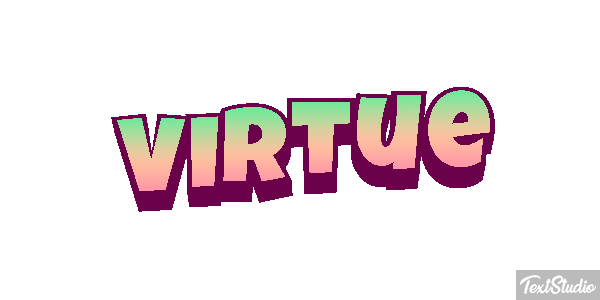 Virtue Tekst effect