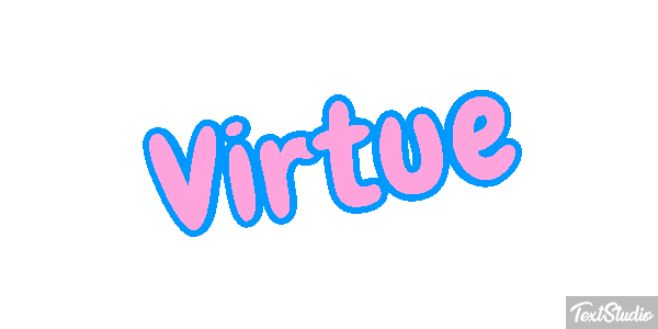 Virtue Tekst effect