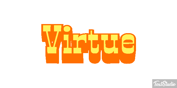 Virtue Tekst effect
