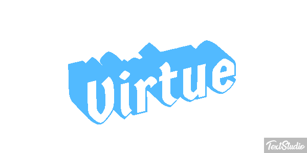 Virtue Tekst effect