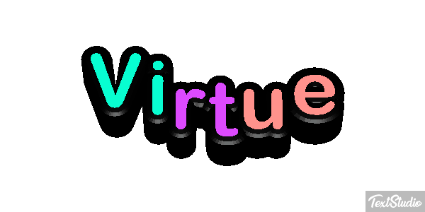 Virtue Tekst effect
