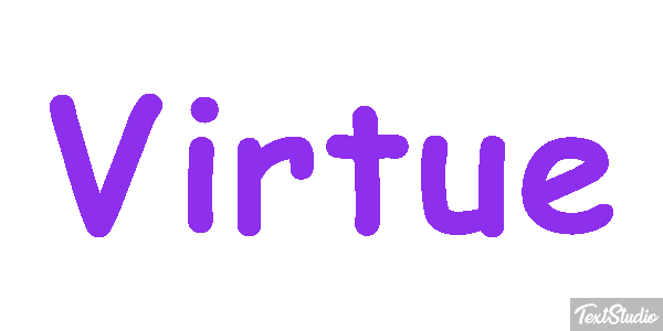 Virtue Tekst effect