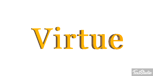 Virtue Tekst effect